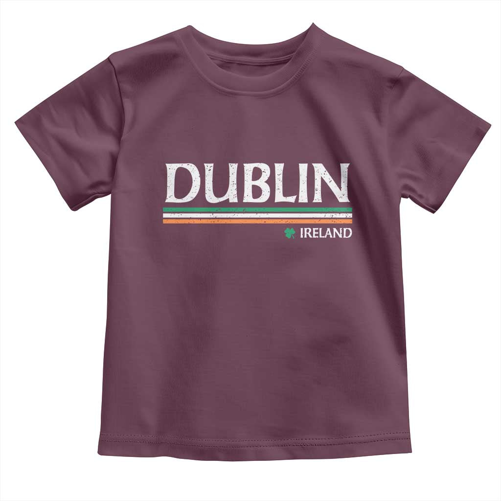 Dublin Ireland Toddler T Shirt Ireland Flag Souvenirs St Patricks Day Shamrock