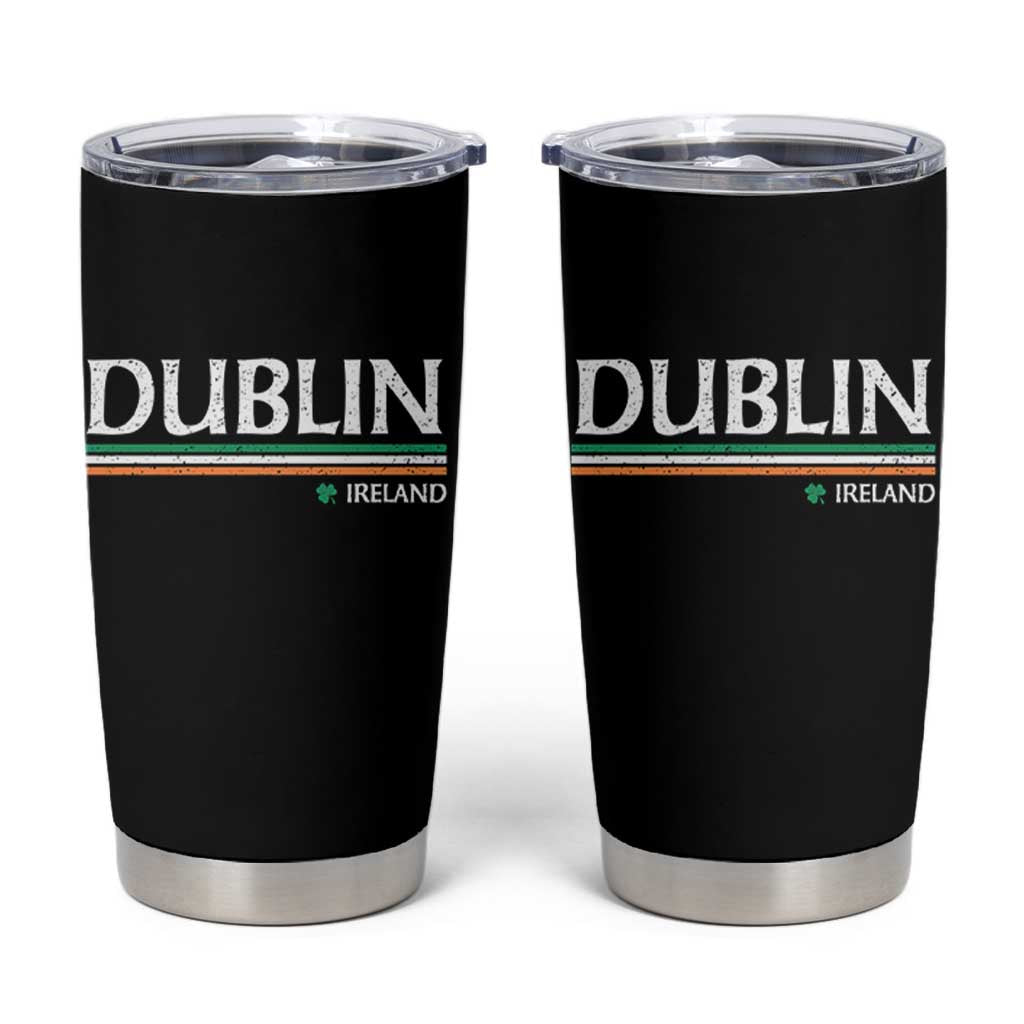 Dublin Ireland Tumbler Cup Ireland Flag Souvenirs St Patricks Day Shamrock