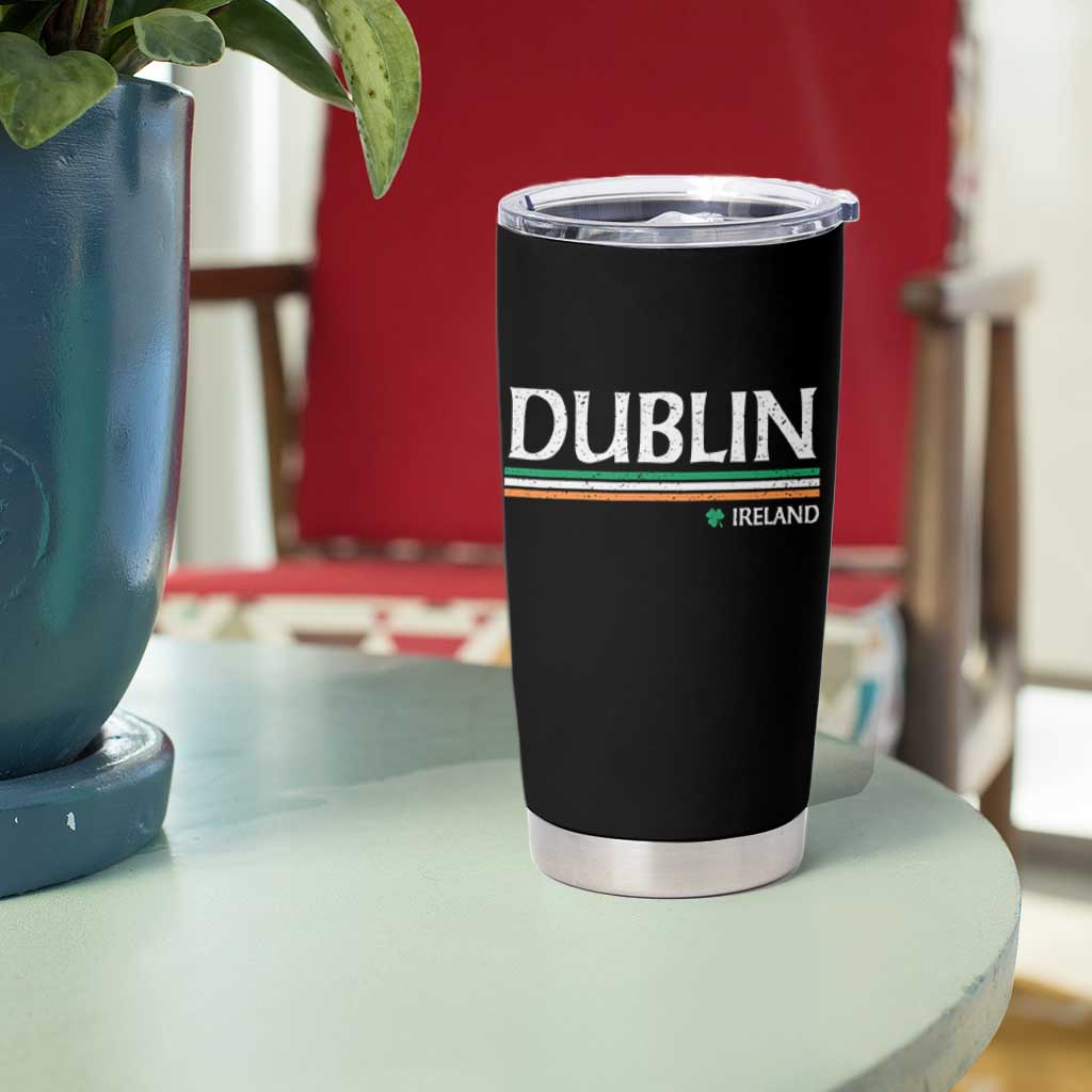 Dublin Ireland Tumbler Cup Ireland Flag Souvenirs St Patricks Day Shamrock