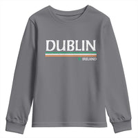 Dublin Ireland Youth Sweatshirt Ireland Flag Souvenirs St Patricks Day Shamrock