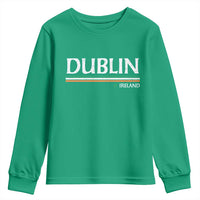 Dublin Ireland Youth Sweatshirt Ireland Flag Souvenirs St Patricks Day Shamrock