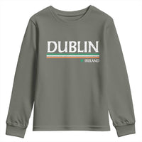 Dublin Ireland Youth Sweatshirt Ireland Flag Souvenirs St Patricks Day Shamrock