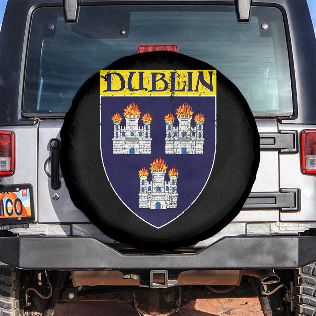 Dublin Ireland Spare Tire Cover The Coat of Arms of Dublin Three Burning Castles