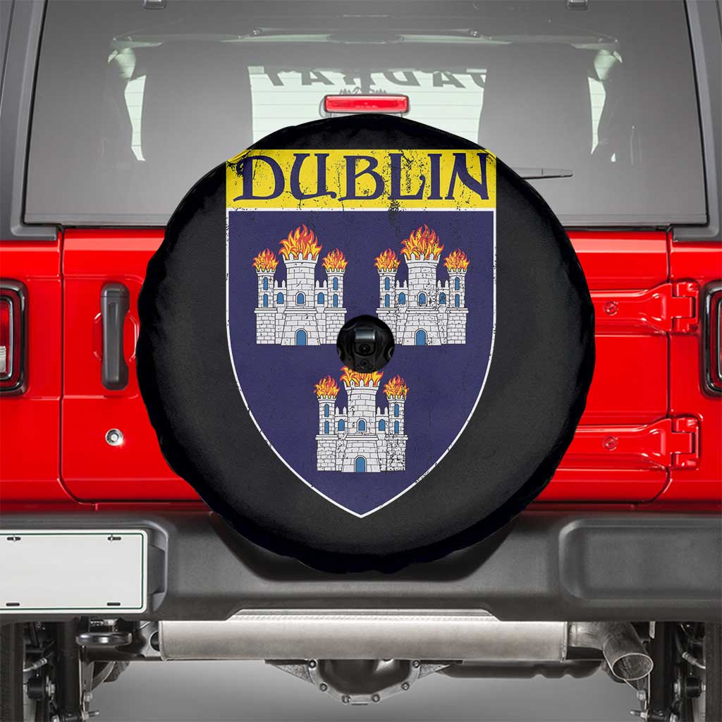 Dublin Ireland Spare Tire Cover The Coat of Arms of Dublin Three Burning Castles