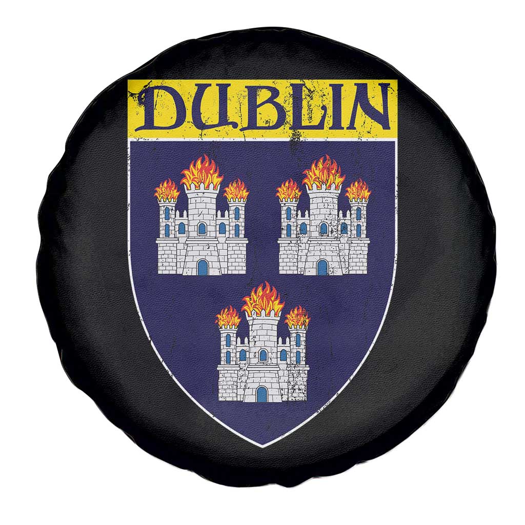 Dublin Ireland Spare Tire Cover The Coat of Arms of Dublin Three Burning Castles