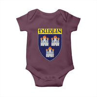 Dublin Ireland Baby Onesie The Coat of Arms of Dublin Three Burning Castles