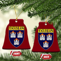 Dublin Ireland Ceramic Ornament The Coat of Arms of Dublin Three Burning Castles