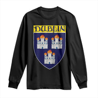 Dublin Ireland Long Sleeve Shirt The Coat of Arms of Dublin Three Burning Castles
