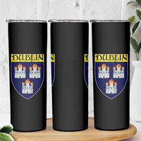 Dublin Ireland Skinny Tumbler The Coat of Arms of Dublin Three Burning Castles