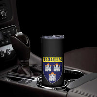 Dublin Ireland Skinny Tumbler The Coat of Arms of Dublin Three Burning Castles