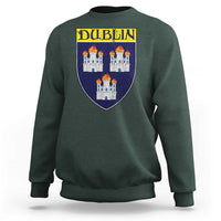 Dublin Ireland Sweatshirt The Coat of Arms of Dublin Three Burning Castles