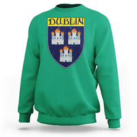 Dublin Ireland Sweatshirt The Coat of Arms of Dublin Three Burning Castles