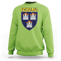 Dublin Ireland Sweatshirt The Coat of Arms of Dublin Three Burning Castles