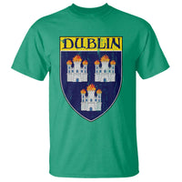 Dublin Ireland T Shirt The Coat of Arms of Dublin Three Burning Castles