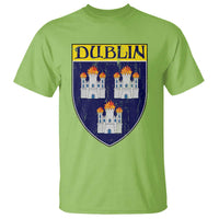 Dublin Ireland T Shirt The Coat of Arms of Dublin Three Burning Castles