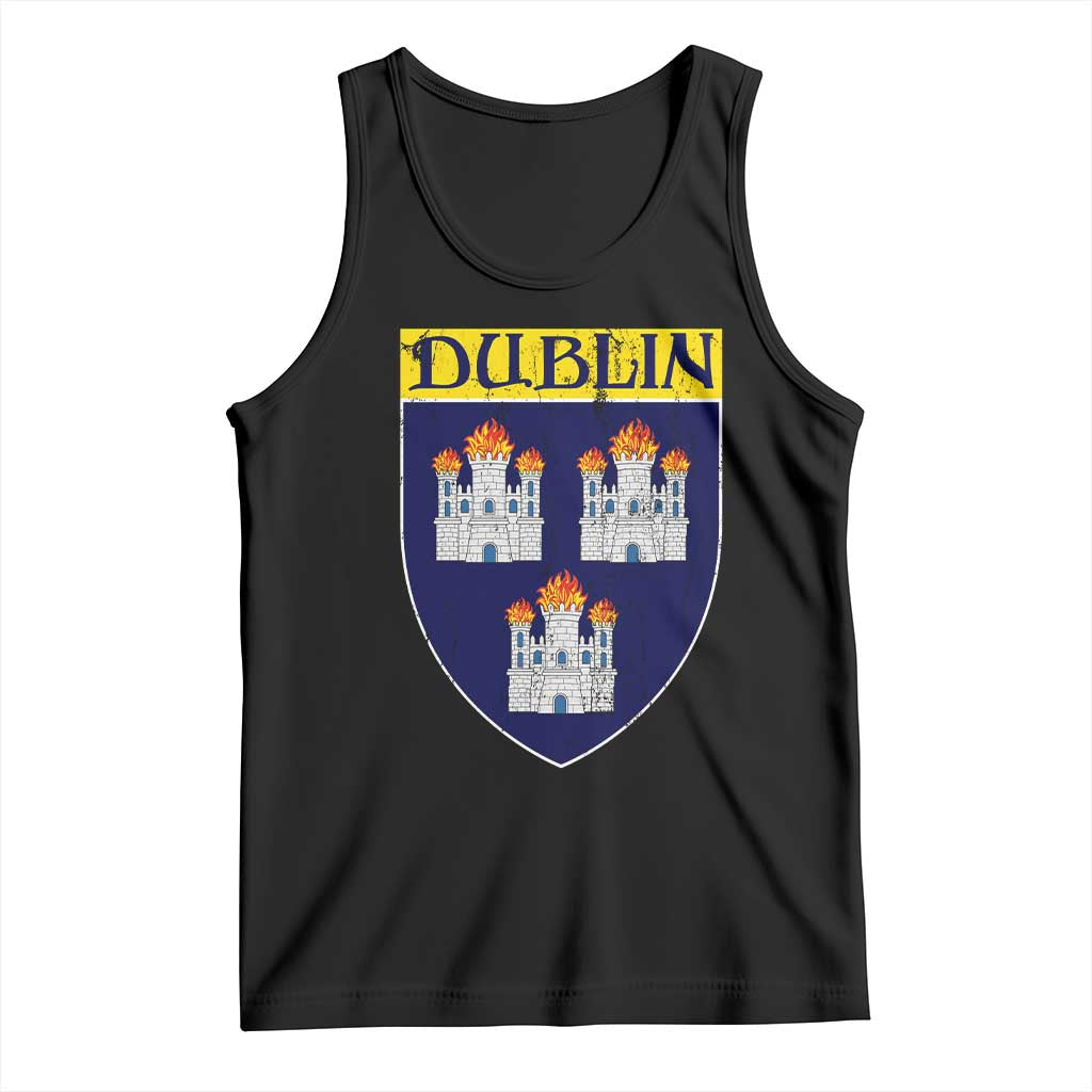 Dublin Ireland Tank Top The Coat of Arms of Dublin Three Burning Castles
