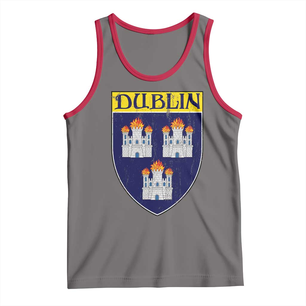 Dublin Ireland Tank Top The Coat of Arms of Dublin Three Burning Castles