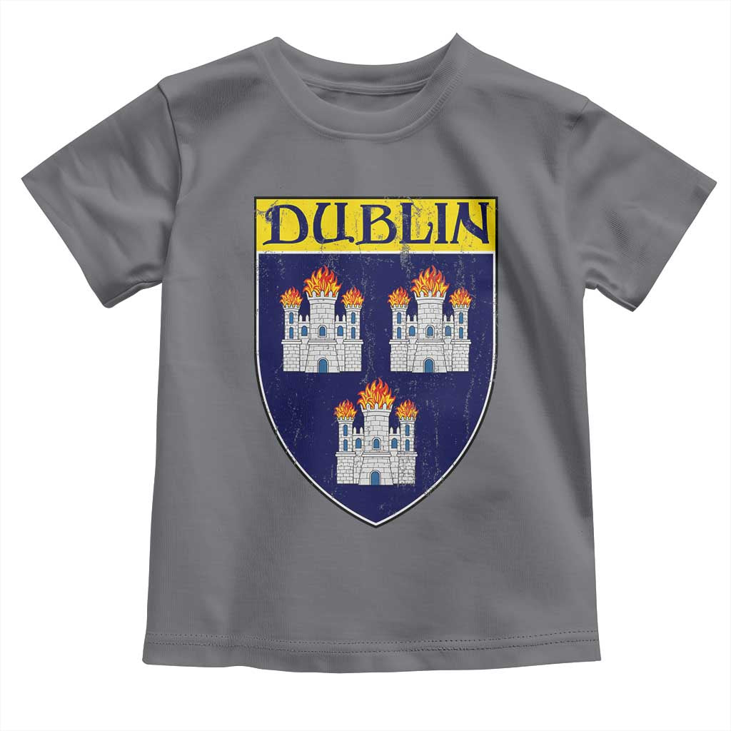 Dublin Ireland Toddler T Shirt The Coat of Arms of Dublin Three Burning Castles
