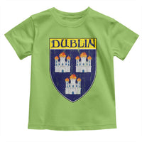 Dublin Ireland Toddler T Shirt The Coat of Arms of Dublin Three Burning Castles