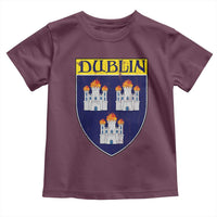 Dublin Ireland Toddler T Shirt The Coat of Arms of Dublin Three Burning Castles