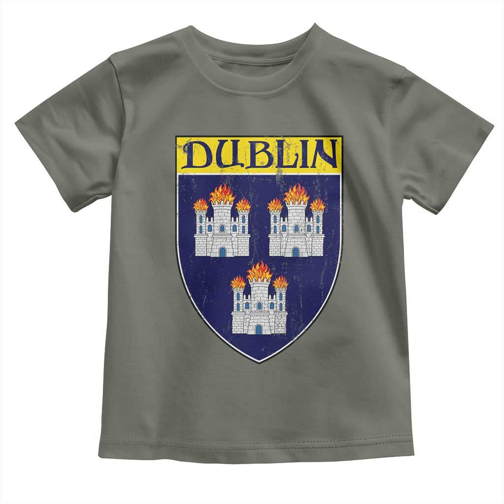 Dublin Ireland Toddler T Shirt The Coat of Arms of Dublin Three Burning Castles