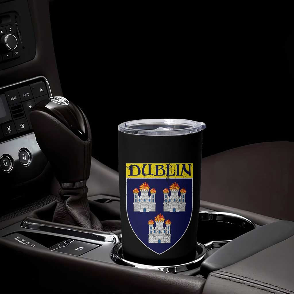 Dublin Ireland Tumbler Cup The Coat of Arms of Dublin Three Burning Castles