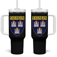 Dublin Ireland Tumbler With Handle The Coat of Arms of Dublin Three Burning Castles