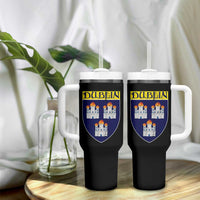 Dublin Ireland Tumbler With Handle The Coat of Arms of Dublin Three Burning Castles