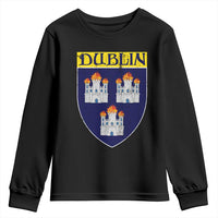 Dublin Ireland Youth Sweatshirt The Coat of Arms of Dublin Three Burning Castles