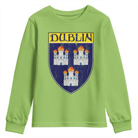 Dublin Ireland Youth Sweatshirt The Coat of Arms of Dublin Three Burning Castles