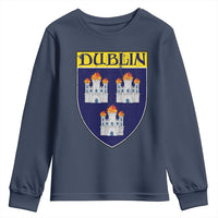 Dublin Ireland Youth Sweatshirt The Coat of Arms of Dublin Three Burning Castles
