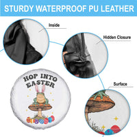 Funny Hop Into Easter Spare Tire Cover Easter Day Frog Bunny Egg