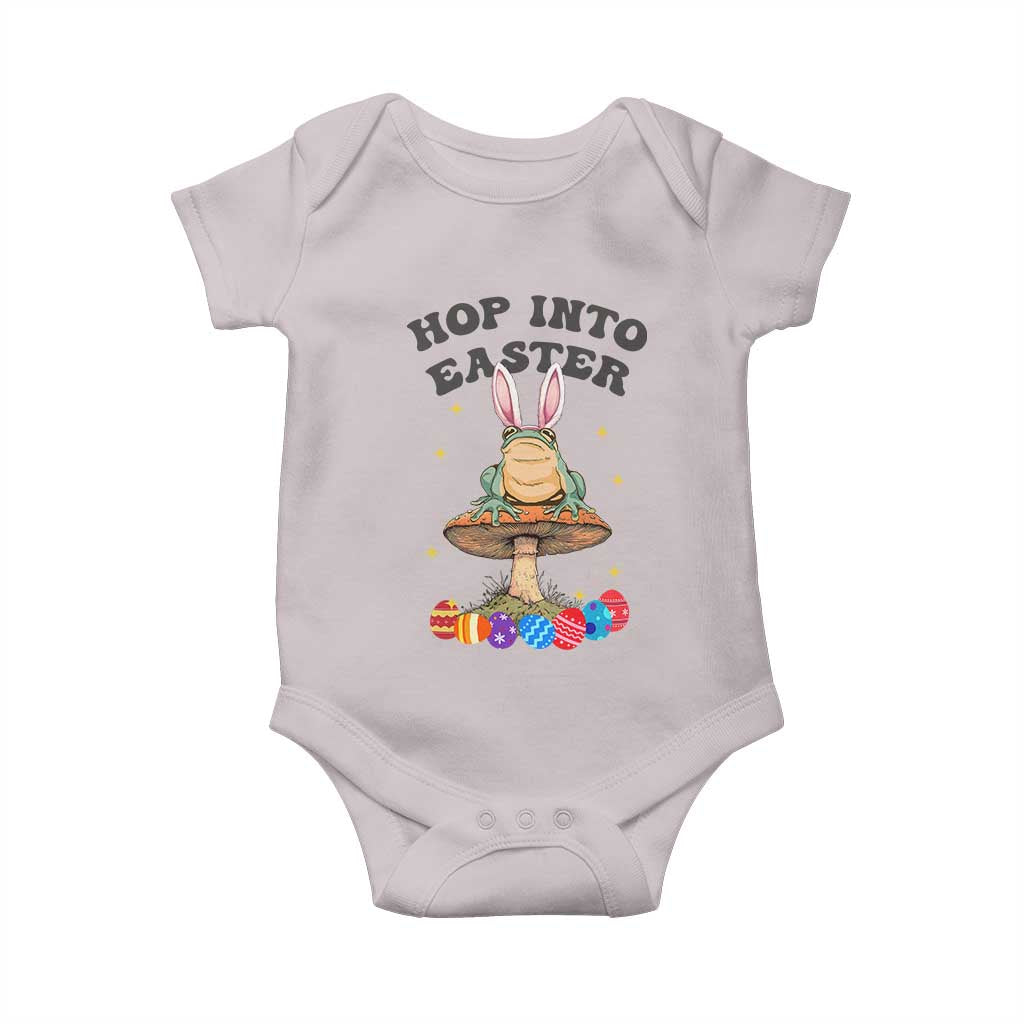 Funny Hop Into Easter Baby Onesie Easter Day Frog Bunny Egg