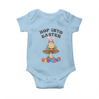 Funny Hop Into Easter Baby Onesie Easter Day Frog Bunny Egg