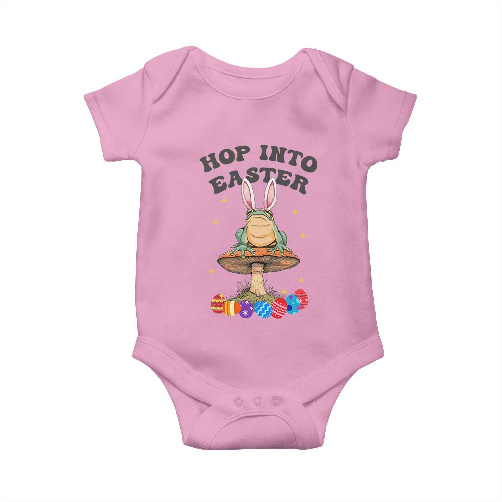 Funny Hop Into Easter Baby Onesie Easter Day Frog Bunny Egg