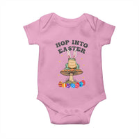 Funny Hop Into Easter Baby Onesie Easter Day Frog Bunny Egg