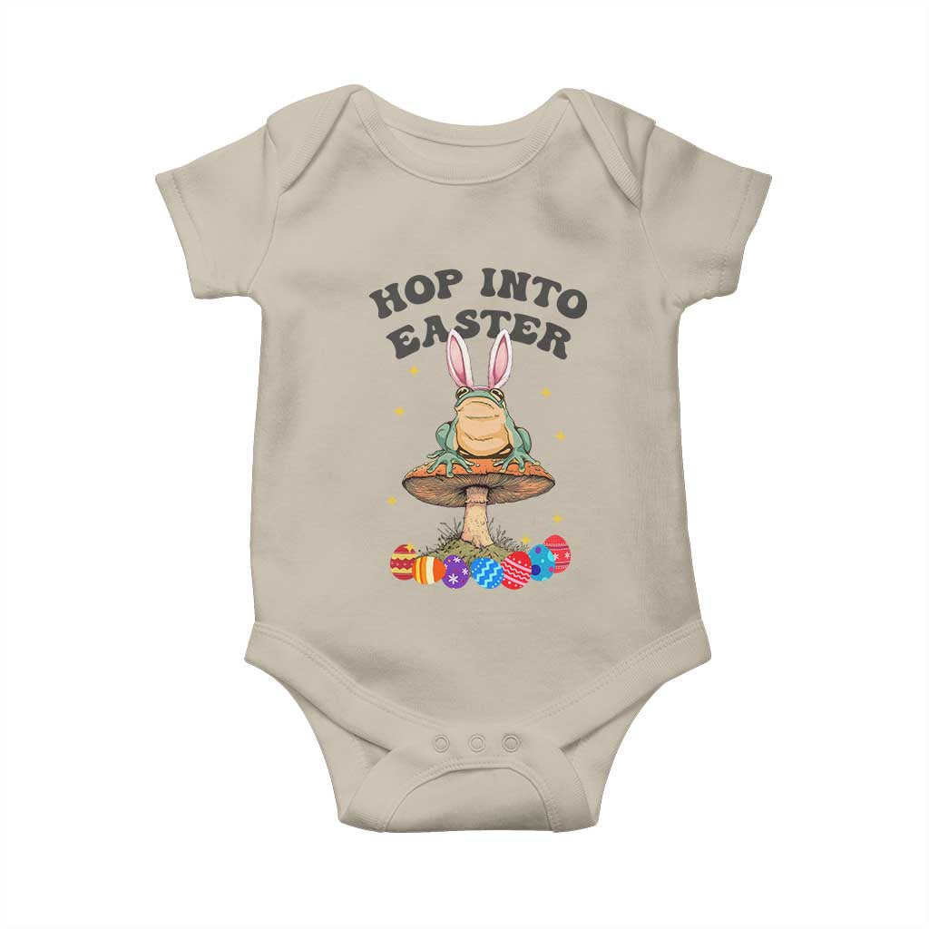 Funny Hop Into Easter Baby Onesie Easter Day Frog Bunny Egg