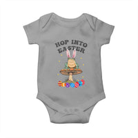 Funny Hop Into Easter Baby Onesie Easter Day Frog Bunny Egg