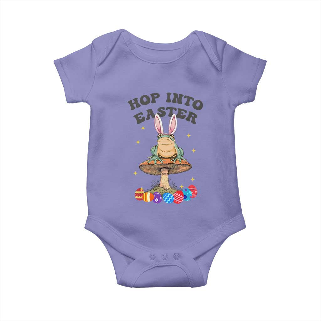 Funny Hop Into Easter Baby Onesie Easter Day Frog Bunny Egg