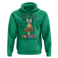 Funny Hop Into Easter Hoodie Easter Day Frog Bunny Egg