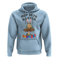 Funny Hop Into Easter Hoodie Easter Day Frog Bunny Egg