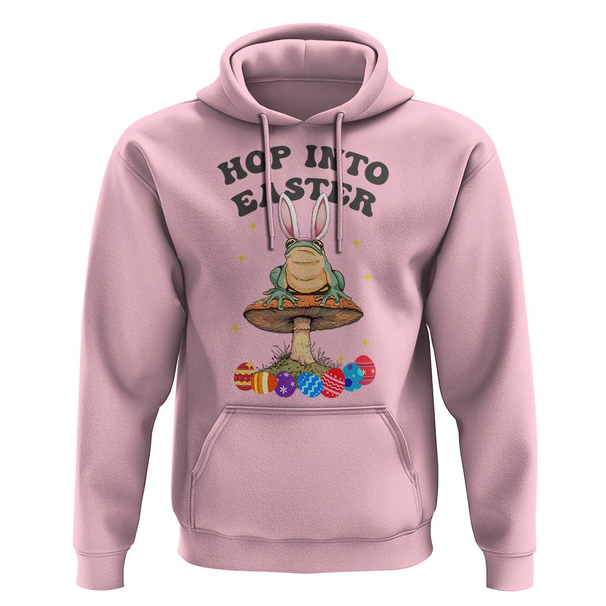 Funny Hop Into Easter Hoodie Easter Day Frog Bunny Egg