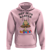 Funny Hop Into Easter Hoodie Easter Day Frog Bunny Egg