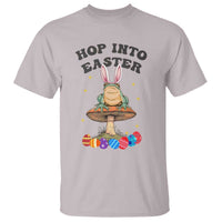 Funny Hop Into Easter T Shirt Easter Day Frog Bunny Egg