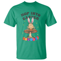 Funny Hop Into Easter T Shirt Easter Day Frog Bunny Egg