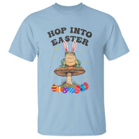Funny Hop Into Easter T Shirt Easter Day Frog Bunny Egg