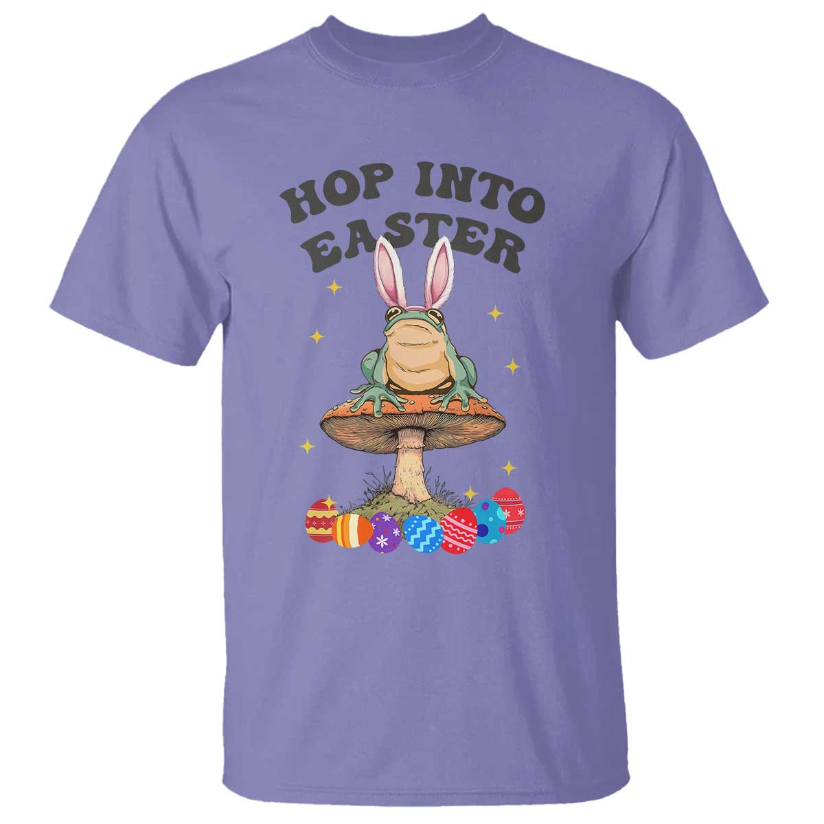 Funny Hop Into Easter T Shirt Easter Day Frog Bunny Egg