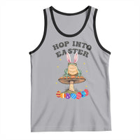Funny Hop Into Easter Tank Top Easter Day Frog Bunny Egg