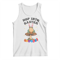 Funny Hop Into Easter Tank Top Easter Day Frog Bunny Egg