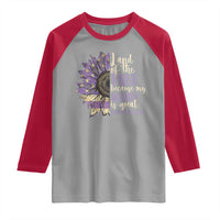 Military Child Month Raglan Shirt Land Of The Free Because My Daddy Is Great Purple Sunflower
